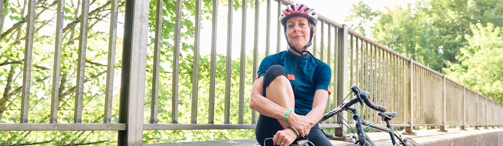 Woman with bike